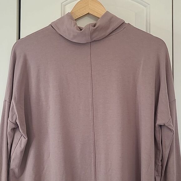 J. Jill Purejill Lavender Pima Cotton Modal Long Sleeve Turtle Neck Top Size M - Picture 6 of 8